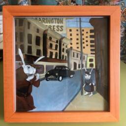 Rabbit Noir - Framed Small Print - thumbnail 4