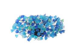 Wall Light Fixture Up & Down Sconce Lighting With Blue Sea Color Flowers Leaves