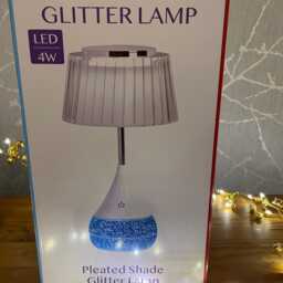 Pleated Shade Led Colour Changing Glitter Lamp 15 X 28cm - thumbnail 4