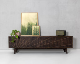 Birch Plywood Tv Cabinet, Mid-Century Modern Media Console, Bombi