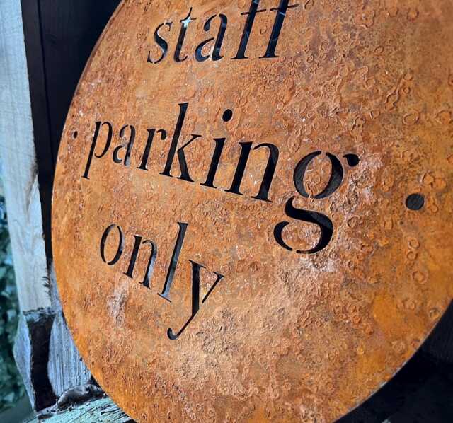 Corten Steel Rustic House Number Sign Gate, Fence, Wall Decor - image 1