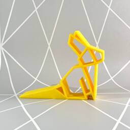 3D Printed Rabbit Doorstop Geometric Bunny Home Decor