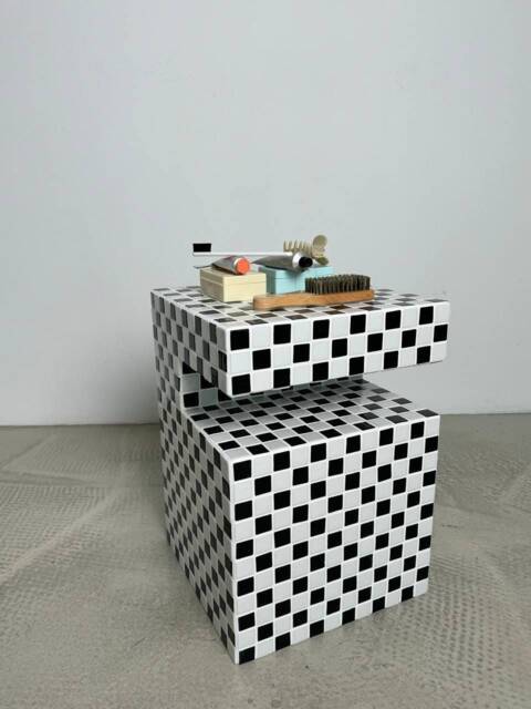 Side Table, Chess Shelf, Coffee Night Home Decor, Stylish Furniture - image 1