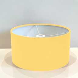 New Handmade Yellow Gold Velvet Drum Lamp Shade Suitable For Tables & Ceilings With White Lining All Shapes Available Sizes On Demand - thumbnail 2