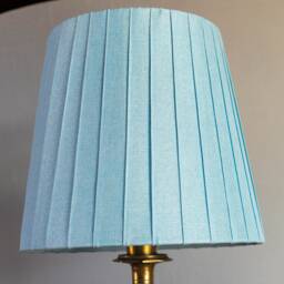 Pleated Linen Lampshade, Lampshade For Table Lamp, Green, Beige, Blue, Pink Floor Lamp - thumbnail 2
