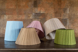Pleated Linen Lampshade, Lampshade For Table Lamp, Green, Beige, Blue, Pink Floor Lamp