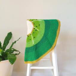 Kiwi Fruit Crochet Baby Blanket Pattern - Digital PDF - thumbnail 3