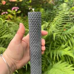 Reverse Action Spell Candle Hand-Rolled Beeswax Pillar, Witch Gift - thumbnail 4