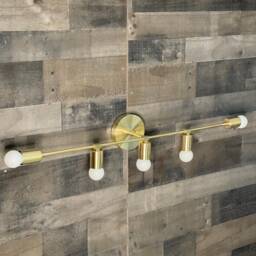 Leander 5 Light Vanity Bathroom Mid Century Modern Contemporary Sconce - thumbnail 3