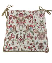 Morris Tapestry - William Design Tapered Tie-On Seat Pad. Garden/Patio/Kitchen/Dining - thumbnail 1