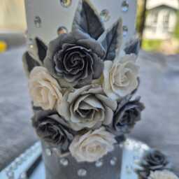 Candle With Candle Plate Wedding Or Deco, Candle, Birthday Gift - thumbnail 4