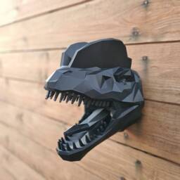Dilophosaurus Geometric Art Art - Dinosaur Wall Mount- 3D Printed Multiple Colours Available - thumbnail 1