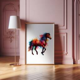 Horse Nursery Artwork - 3 Brown Horses Posters - Kids Pony Prints Girls Room Wall Art Girl Bedroom Decor Playroom Print Gift - thumbnail 3