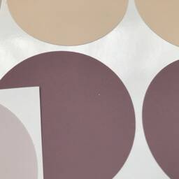 40 Dusky Pink Polka Dot Wall Stickers Nursery Decor - thumbnail 2