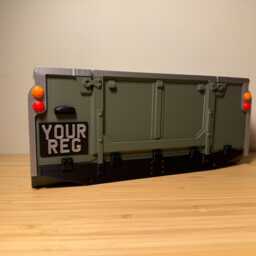 Land Rover Series 2 2A 3 Inspired Personalised Rear Tub Desk Tidy - thumbnail 3