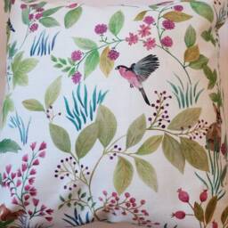 Woodland Multicoloured Cotton Cushion Cover/Pillow - thumbnail 2