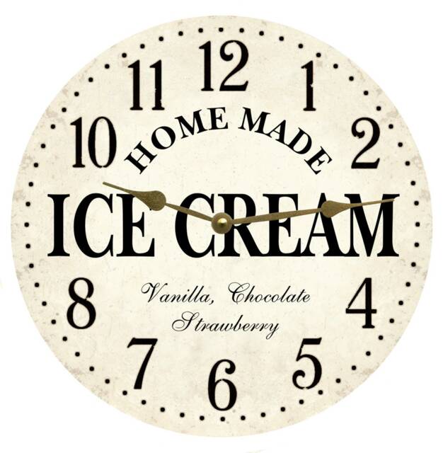 Ice Cream Wall Clock - Retro Kitchen - image 1