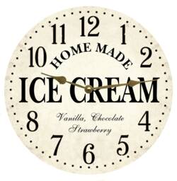 Ice Cream Wall Clock - Retro Kitchen