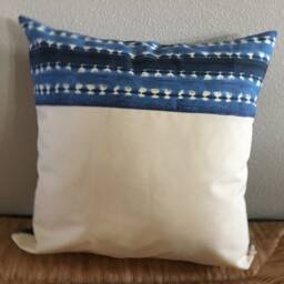 Blue Tie Dye Print Outdoor Pillow Cover - thumbnail 3