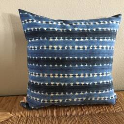 Blue Tie Dye Print Outdoor Pillow Cover - thumbnail 2