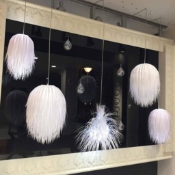 Lampshade Ceiling Lamp Handmade Home Decor Paper White Origami Light Decoration - thumbnail 3