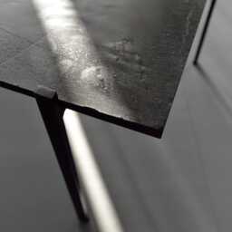 Slate Top Coffee Table Industrial Powder Coated Steel Frame - thumbnail 4