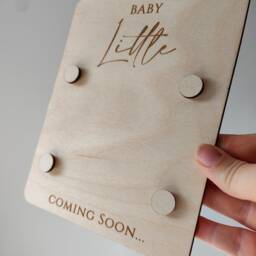 Scan Photo Frame - Magnetic Scan Holder Pregnancy Announcement Flat Lay Prop Nursery Decor - thumbnail 2