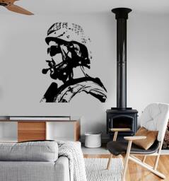 Wall Vinyl Us Soldier Marine Seal Military Guaranteed Quality Decal Mural Art 1629Dz - thumbnail 1