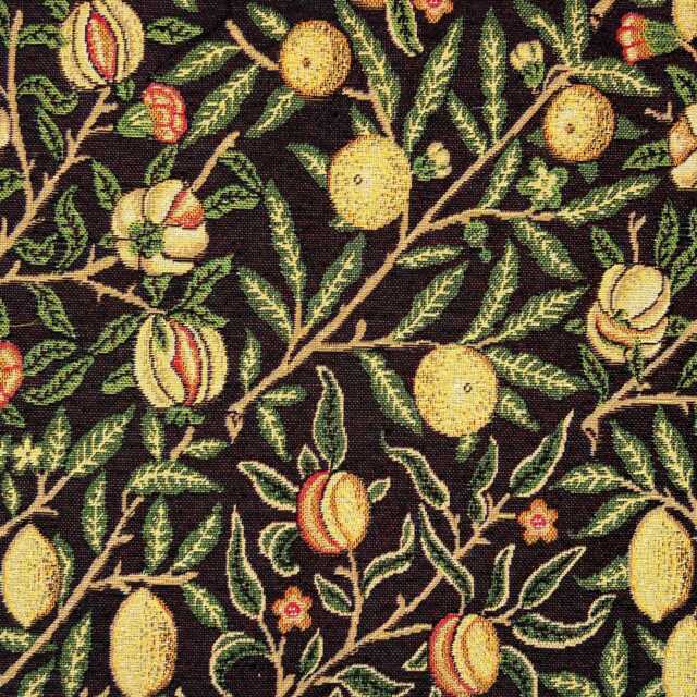 Custom Made William Morris Pomegranate Ebony Blackout/Lining Curtains 3 - image 1