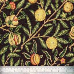Custom Made William Morris Pomegranate Ebony Blackout/Lining Curtains 3 - thumbnail 2