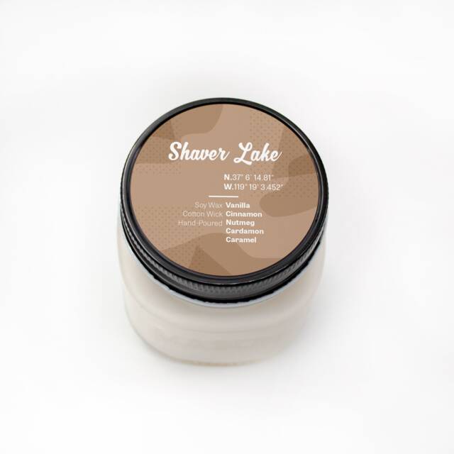 Shaver Lake -- Scented Soy Candle California Vanilla Cinnamon Nutmeg Cardamon Caramel Handmade Handpoured - image 1