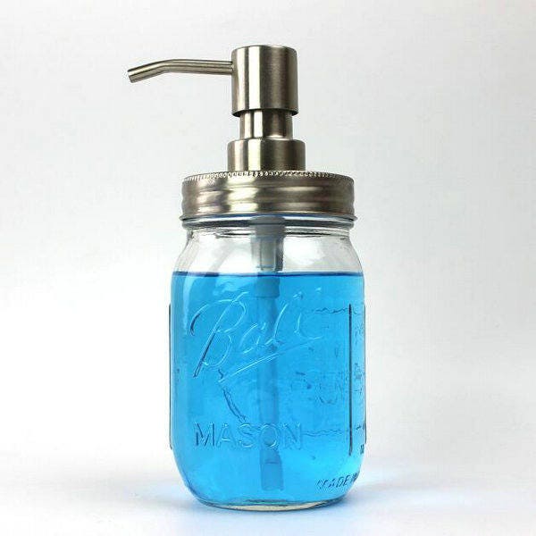 Wholesale 100 Packs Diy Mason Jar Soap Dispenser Kit 304 Stainless Steel Pump & Lid No Jars - image 1