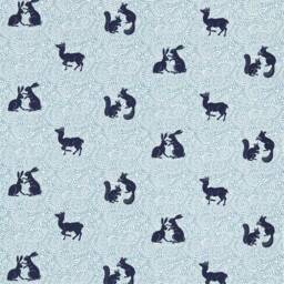 William Morris Woodland Animal Embroidered Curtain Drapes - thumbnail 3