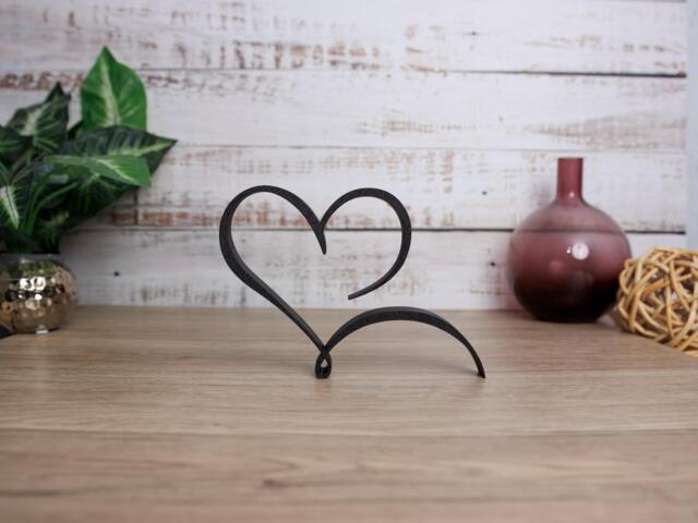 Heart Ornament Line Art, Freestanding Shelf Display Items, Home Decor, Romantic Gift - image 1