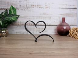 Heart Ornament Line Art, Freestanding Shelf Display Items, Home Decor, Romantic Gift - thumbnail 1
