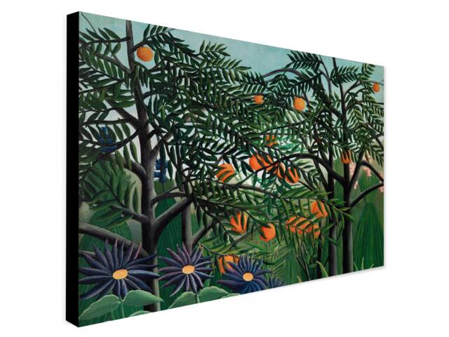 Exotic Forest By Henri Rousseau - Wrapped Frame Canvas Rolled Photo/Poster Print - image 1