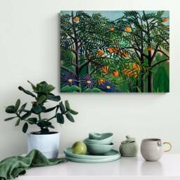 Exotic Forest By Henri Rousseau - Wrapped Frame Canvas Rolled Photo/Poster Print - thumbnail 2
