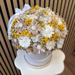 Daisy Candle Bouquet Floral Arrangement Gift For Her Home Decor - thumbnail 1