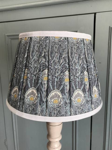 Box Pleated French Drum Lampshade in Liberty Fabric - image 1