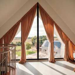 Triangular Window Curtains, Apex Angled Window Curtains, Curtains For Gable Windows, Type 2 - thumbnail 2