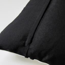 Black & White Sunbrella Pillow Cover Modern Geometric Starburst Mazizmuse Design - thumbnail 3