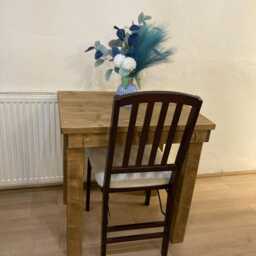 Lovely Small Dining Table, Handmade Wooden Quality Pefc Certified Wood, Kitchen Made in UK - thumbnail 3