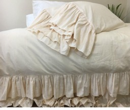 Sundress Duvet Cover With Mermaid Long Ruffles, Dreamy Elegant