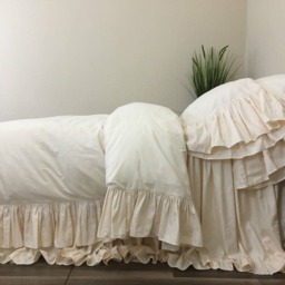 Sundress Duvet Cover With Mermaid Long Ruffles, Dreamy Elegant - thumbnail 3