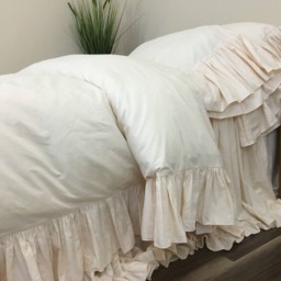 Sundress Duvet Cover With Mermaid Long Ruffles, Dreamy Elegant - thumbnail 4