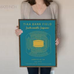 Jacksonville Jaguars, Tiaa Bank Field Seating Chart, Jaguars Women, Football, Poster, Stadium Print - thumbnail 2