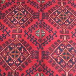 3'4x5'0 Feet Khal Mohammedi Bukhara Afghan Handmade Rug, New Area Turkmen Oriental Geometric Livingroom D??cor Office Carpet - thumbnail 3