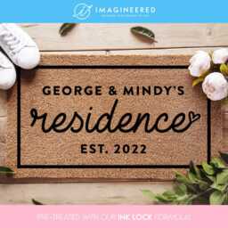 Family Residence Welcome Mat - Custom Established Housewarming Gift New Home Door Couple Gifts For Partners - thumbnail 1