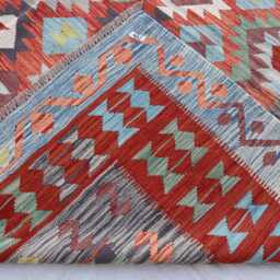 8x11 Brand Chubi Maimana New Kilim, Oriental Turkmen Rug, Tribal Kilim Afghan Flatweave Area Rug For Bedroom, Livingroom - thumbnail 4