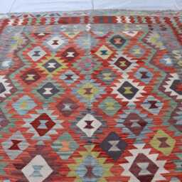 8x11 Brand Chubi Maimana New Kilim, Oriental Turkmen Rug, Tribal Kilim Afghan Flatweave Area Rug For Bedroom, Livingroom - thumbnail 3
